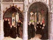Marmion, Simon The Healed Knight and his Son at the Monastery Spain oil painting reproduction